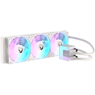 Кулер с водяным охлаждением Formula V Line ICE JET GLOW 360 WH, 360мм, 3x120мм, ARGB fans, LGA115X/1200/1700/1851, AM4/AM5