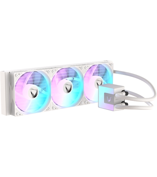 Кулер с водяным охлаждением Formula V Line ICE JET GLOW 360 WH, 360мм, 3x120мм, ARGB fans, LGA115X/1200/1700/1851, AM4/AM5