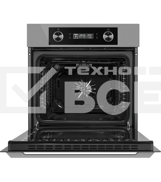 Шкаф духовой электрический Maunfeld AEOH60102S, 60л, дверца с 3 стеклами, нержавеющая сталь