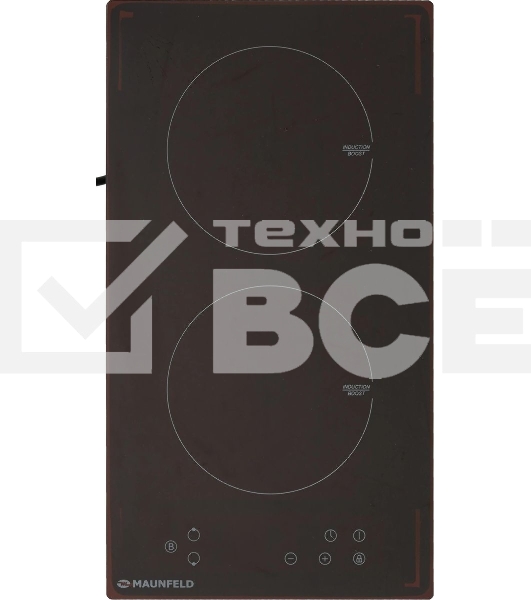 Индукционная варочная панель Maunfeld EVI.292-BK, конфорок: 2 шт., стеклокерамика, независимая, черный