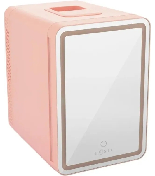 Холодильник для косметики ZÜGEL ZCR10 розовый однокамерный 10л
