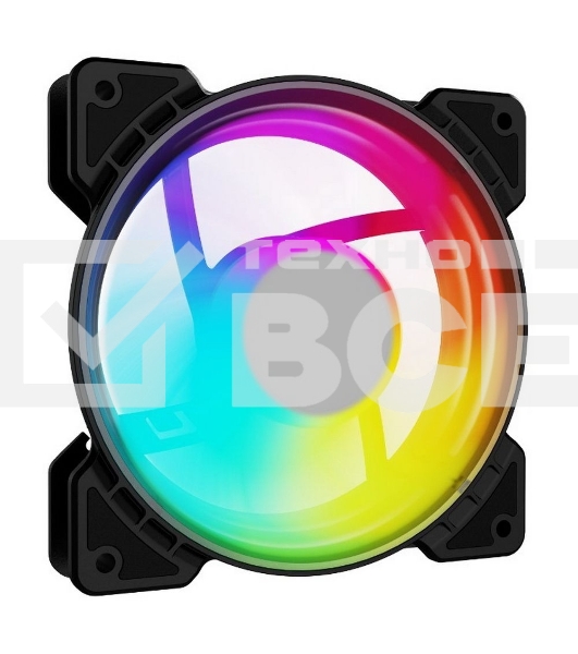 Вентилятор Powercase (M6-12-LED) 5 color LED 120 x 120 x 25 мм (100шт./кор, Molex, 1100±10% об/мин) Bulk M6-12-LED