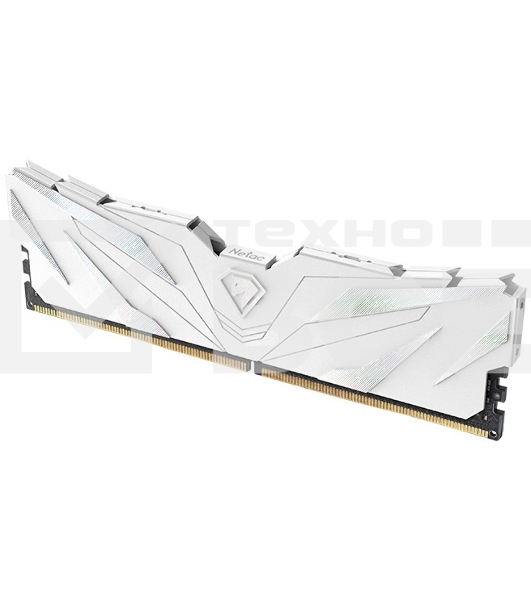 Оперативная память NETAC Shadow II, DDR5, 32GB (2x16 GB), 4800 MHz, CL40, радиатор, белый
