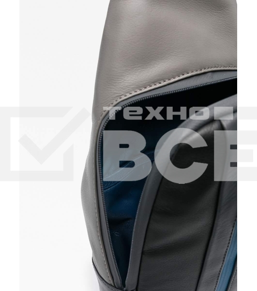 Рюкзак слинг мужской Piquadro Urban CA6540UB00/NGR, кожа, черный/серый