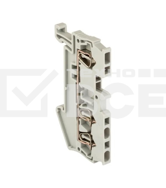 Колодка клеммная JXB-ST-1.5 17.5А 3 вывода пружинная сер. PROxima EKF plc-jxb-st-1.5-3