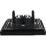 Розетка 2-я IEK FORTE&PIANO FP125 без заземления с защитными шторками безвинтовое крепление 10А черный, фото2