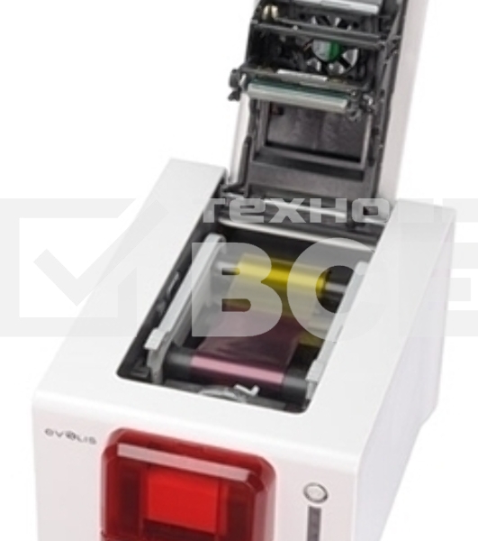 Принтер пластиковых карт сублимационный Evolis Zenius Classic ZN1U0000RS 300 dpi, 150/500 карт/час, USB, белый