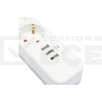 Сетевой фильтр Гарнизон 2.0 Мультипорт EPS-4-U3-W-4, 4 р, 10А, 3xUSB, 4м, ур.защиты 2+, белый, пакет, фото7