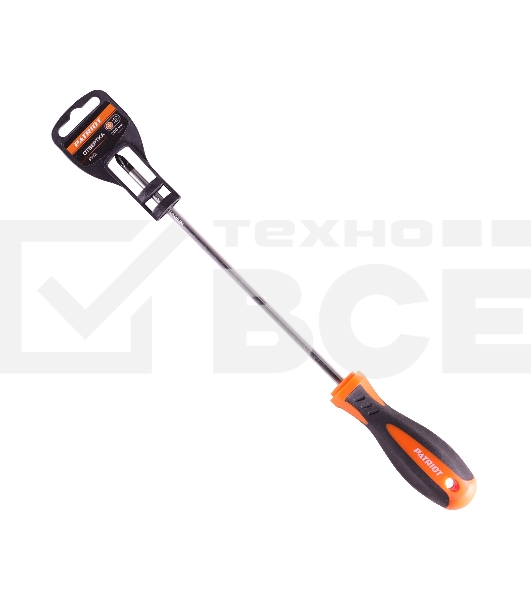 Отвертка Patriot PH2x200, CR-V,магнитная, 2-х компонентная рукоятка