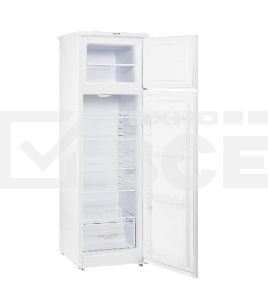 Холодильник Бирюса 424 белый двухкамерный 170/35л морозилка сверху