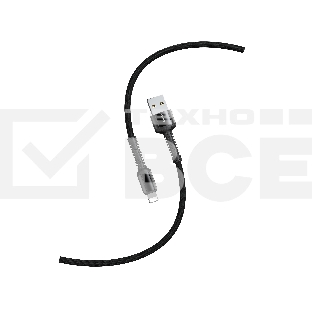 Кабель Smartbuy (iK-512-S26b) S26 Lightning черный.,3 А,PD,нейл.,1м