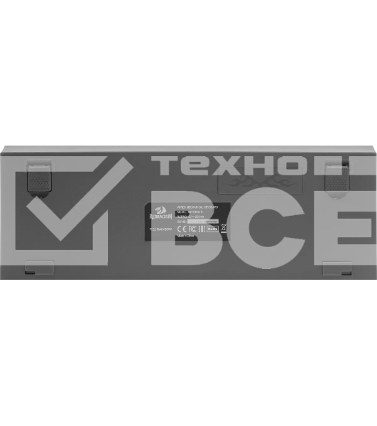 Клавиатура проводная REDRAGON Fizz RU,Rainbow,красные свитчи, механическая