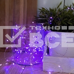 Гирлянда светод. Funray Нить, SE-STRING-10100P, 10м, 100 LED, фиолетовый, серебр. шнур 1,5м,, фото4