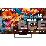 Телевизор Skyworth 50' 50Q67H черный QLED+ UHD 60Hz Smart ТВ Google TV 2GB/16GB, фото 1