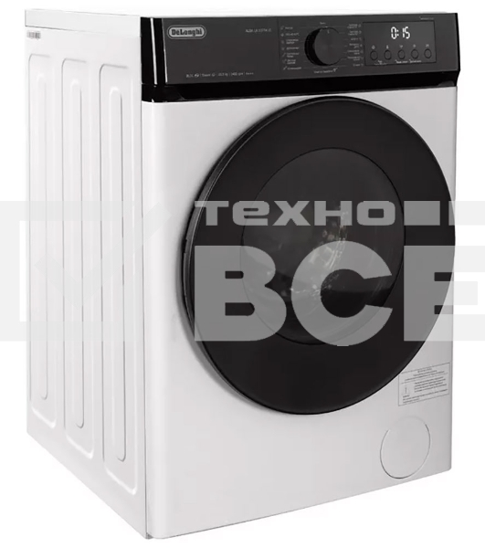 Стиральная машина DeLonghi ALBA LA 10754 VI белый, загрузка фронтальная 10.5 кг, 1400 об/мин, класс: А+++