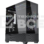 Корпус Accord ACC-EL1B TG черный без БП ATX 2xUSB2.0 1xUSB3.1 audio, фото 1