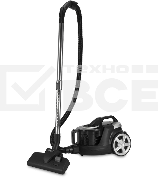 Пылесос Rondell RDE-2060 черный/серый, 500/2400 Вт, уборка сухой, пылесборник контейнер 2.5 л