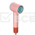 Фен Deerma DEM-CF51W розовый/бирюзовый, 1400 Вт, компактный, ионизация, фото5