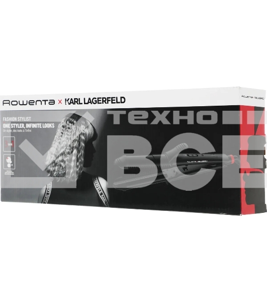 Щипцы для завивки волос Rowenta CF451LF0 черный, 32 мм, 200 °C, 2 режима