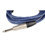 Кабель гитарный FORCE FGC-09/3 BL1/4' TS Jack - 1/4' TS Jack, высококачественный, малошумящий с проводниками из безкислородной меди OFC, диаметр 6 мм, профессиональные металлические разъемы, длина 3 м, цвет синий, фото2