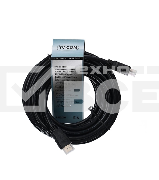 Кабель HDMI v.1.4 10м Telecom, 2 фильтра, 19M -19M, с позолоченными контактами