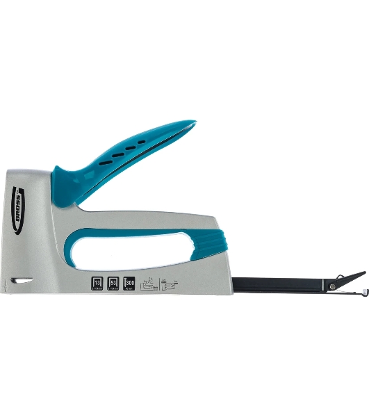 Степлер мебельный GROSS, алюминиевый корпус, тип скобы 13, 53, 300, 6-10 мм 41001