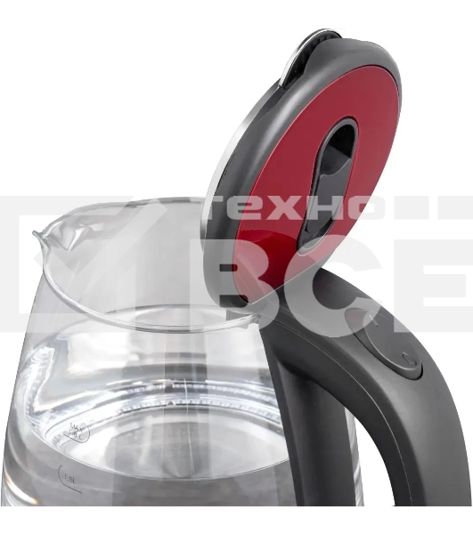 Чайник электрический Scarlett SC-EK27G65 красный/черный, 1800 Вт, 1.8 л