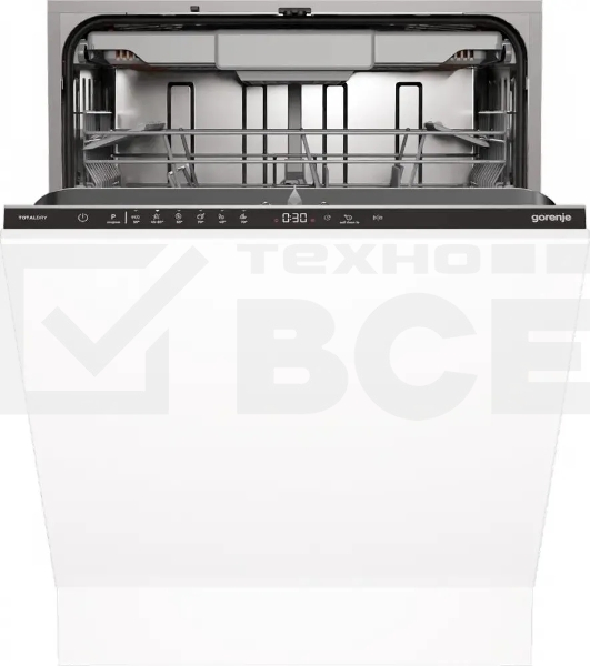 Встраиваемая посудомоечная машина Gorenje GV16D5, черный, 59.8 см, 16 компл., 44 дБ, класс A+++