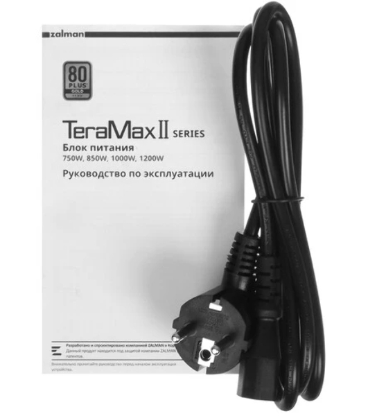 Блок питания Zalman TeraMax II 750W WHITE Retail (ZM750-TMX2 WH), 750Вт, 80 PLUS Gold, 120мм, модульный, белый