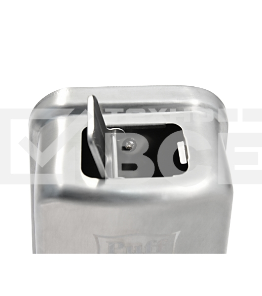 Дозатор для жидкого мыла из нерж. стали, матовый puff-8605m хром матовый, 500 мл, 17х12х12 см