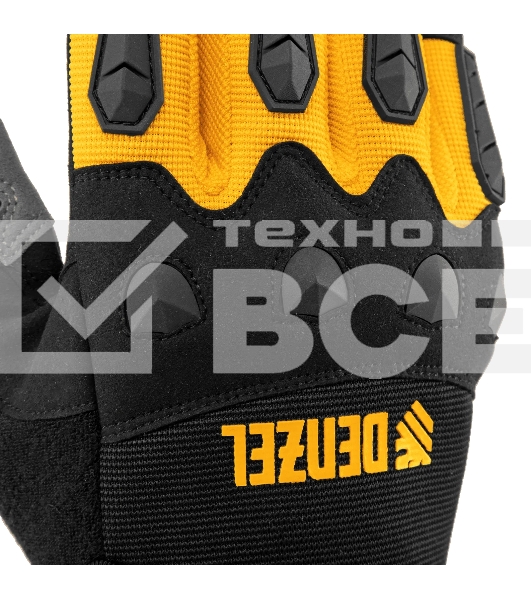 Перчатки универсальные Denzel 68002 усиленные, с защитными накладками, размер 9