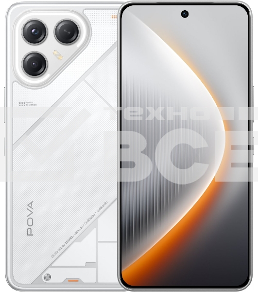 Смартфон Tecno Pova 7 Ultra 5G LJ9, 12/256Gb, белый