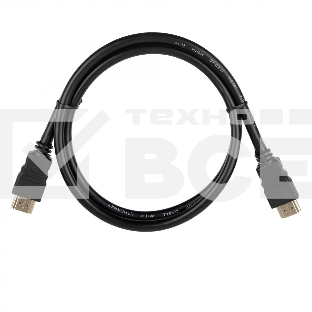 Кабель ACD-DHHM2-10B HDMI 2.0, Golden Plated,19m/19m, черный, 1м (742224)