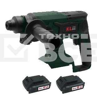Профессиональный бесщеточный перфоратор аккумуляторный KLPRO KLPM18B-20 (18В, Li-ion-2шт, 2.0А·ч, 1,7Дж, SDS-plus, З/У,сумка)
