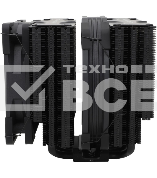 Кулер для процессора Thermalright Frost Coммander 140 черный (4-pin PWM, 158мм, Ni/CU, 8x5мм, 1x120мм+1x140мм, 82CFM/95.5CFM, 29.6dBA/30.2dBA, 1850RPM/1800RPM, S: 1700, 1200, 20XX, 115X, AM5, AM4)