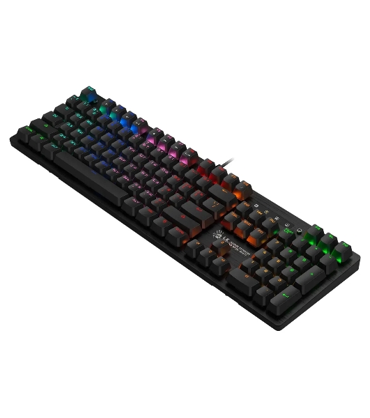 Клавиатура проводная A4 Bloody B820R Blue S механическая черный USB LED