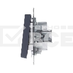 Механизм выключателя 2-кл. СП AtlasDesign 10А IP20 (сх. 5а) 10AX с подсветкой грифель, фото6