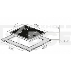 Варочная комбинированная панель Maunfeld EEHE.64.4B, конфорок: 4 шт., эмаль, независимая, черный, фото3