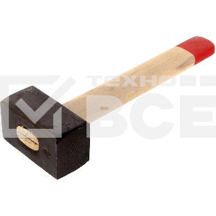 Кувалда Сибртех 4000 г, кованая головка, деревянная рукоятка, 380 мм