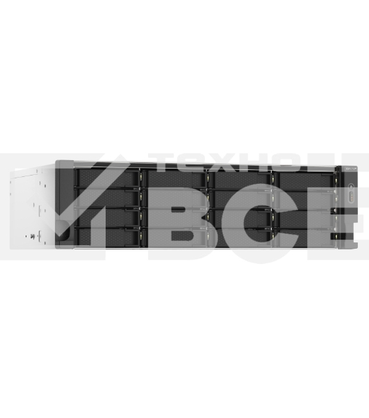 Сетевое хранилище без дисков SMB QNAP TS-1673AU-RP-16G NAS 16 HDD trays, 2x 2.5 GbE, rackmount, 2 PSU. 4-core AMD V1500B 2,2 GHz,RAM 16 GB (1 x 16 GB) up to 32 GB (2 x 16 GB). W/o rail kit RAIL-B02
