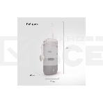 Ирригатор BQ IR002 Gray, Мощность: 10 Вт, Портативный, Объем резервуара 230 мл, 2 насадки и дорожный чехол в комплекте, 11 режимов работы: Normal (нормальный), Soft (мягкий), Pulse (импульсный) + 8 DIY, Уровень влагозащиты: IPX7, Давление воды: 140-800 кП, фото9