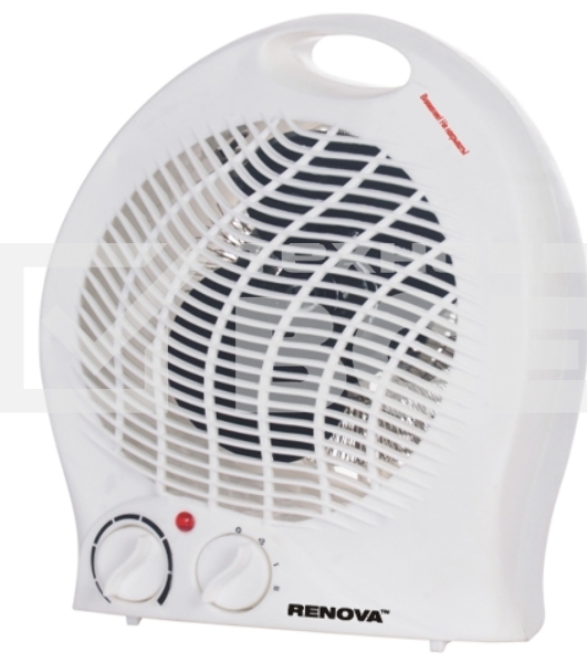 Тепловентилятор Renova FH-V2 белый, 2000 Вт, 20 м2, термостат