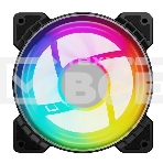 Вентилятор Powercase (M6-12-LED) 5 color LED 120 x 120 x 25 мм (100шт./кор, Molex, 1100±10% об/мин) Bulk M6-12-LED, фото 1