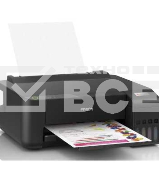 Принтер струйный Epson EcoTank L1210 (C11CJ70401), A4, цветной, печ. до 33 стр/мин. (ч/б) до 15 стр/мин. (цвет), 1440 x 5760 dpi, USB