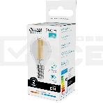 Лампа филам. Gauss Filament 12Вт цок.:E14 шар св.свеч.бел.нейт. (упак.:10шт) (52122), фото10