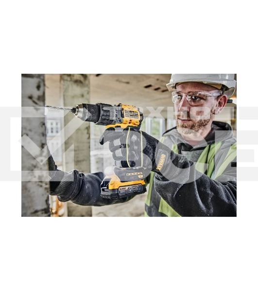 Дрель-шуруповерт DeWalt DCD805P2T-QW, Аккумуляторная, 18В, 2 АКБ, Кейс
