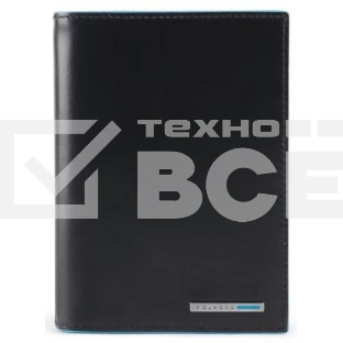Обложка для документов Piquadro Blue Square PP5246B2R/N черный натур.кожа