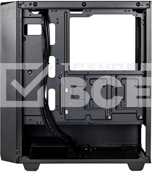 Корпус Hiper BH34-1 черный без БП ATX 5x120mm 2x140mm 2x200mm 1xUSB3.0 audio bott PSU