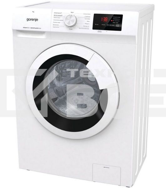 Стиральная машина Gorenje WHE72SFS белый загр. фронтальная макс.: 7 кг 1200об/мин класс: А