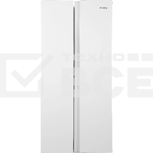 Холодильник Hyundai CS45082F белый двухкамерный 270/180л морозилка снизу, No Frost, Side by Side